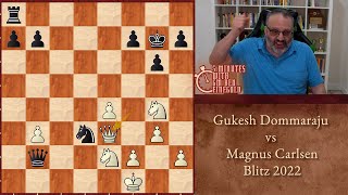 Thumbnail for Five Minutes with Ben: Gukesh Dommaraju vs Magnus Carlsen, Blitz 2022