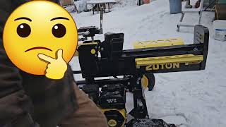 Full 20-ton champion log splitter, first logs Update