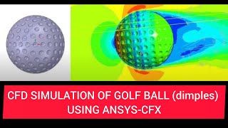 ANSYS CFD SIMULATION: DRAG OF GOLF BALL (dimples)