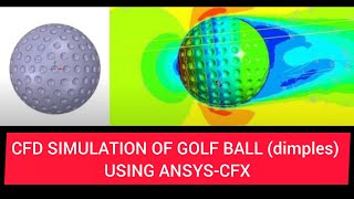 CFD SIMULATION FOR DRAG OF GOLF BALL (dimples) USING ANSYS-CFX