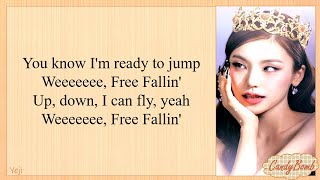 ITZY FREE FALL EASY LYRICS