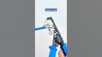 How to use termination tool to connect Cat6a cable and RJ45 Cat6a Keystone Jack#tutorial#diy#cabling