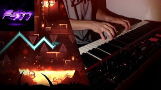 AVERNUS Song ON PIANO - Dark Dragon Fire by F-777 #geometrydash