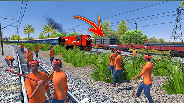 Rajdhani Express Loco Failed Rescue by Gy WDP4D IN Indian Train Simulator
