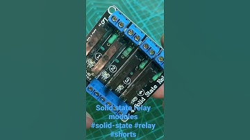 Solid state relay module #solidstate #relay #arduino #digital #digitalelectronics #shorts