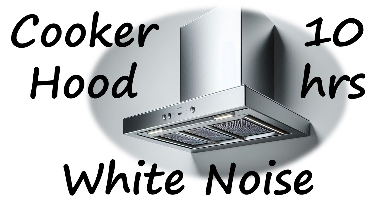 10 Hours Cooker Hood White Noise | Sleep, Relax, Study | Black Screen
