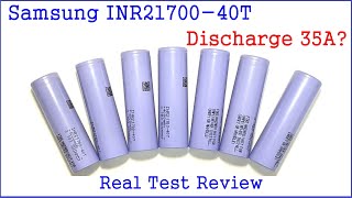 Samsung INR21700 40T High C-Rate Li-ion Battery Test Review 삼성 INR21700-40T 리뷰