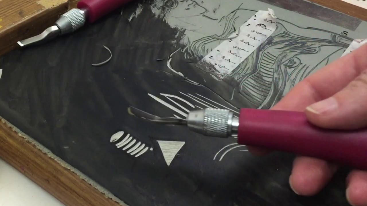 How to Use Linocutting Tools Part Three: Gouges - YouTube