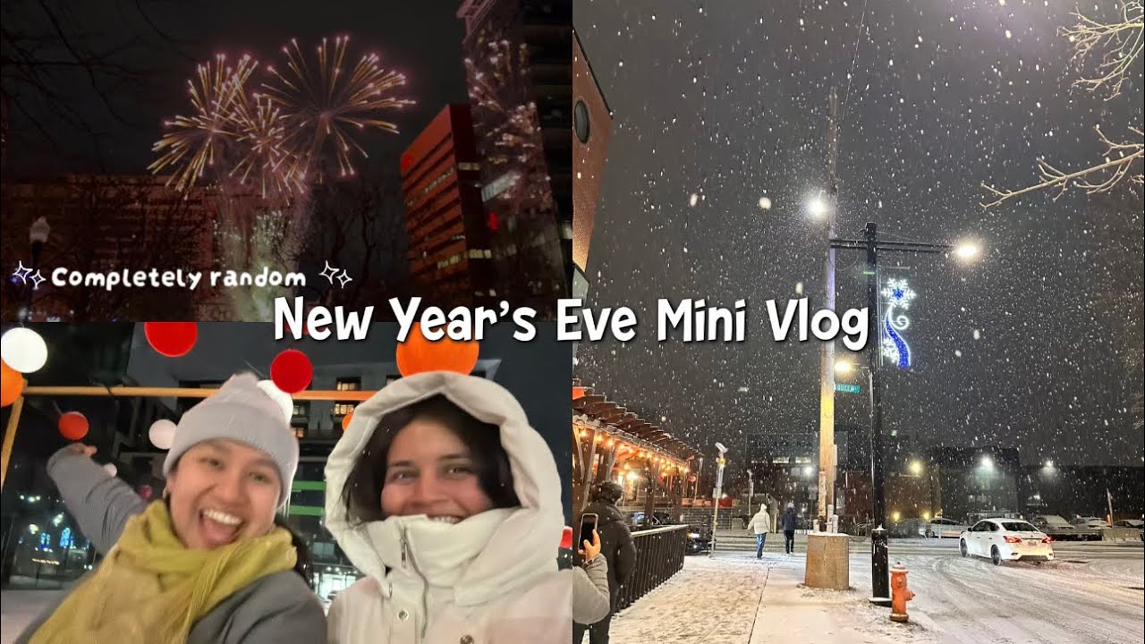 Random New Year's Eve Mini Vlog | Fireworks and Snow 🎆❄️ ft. Ashmita❤️