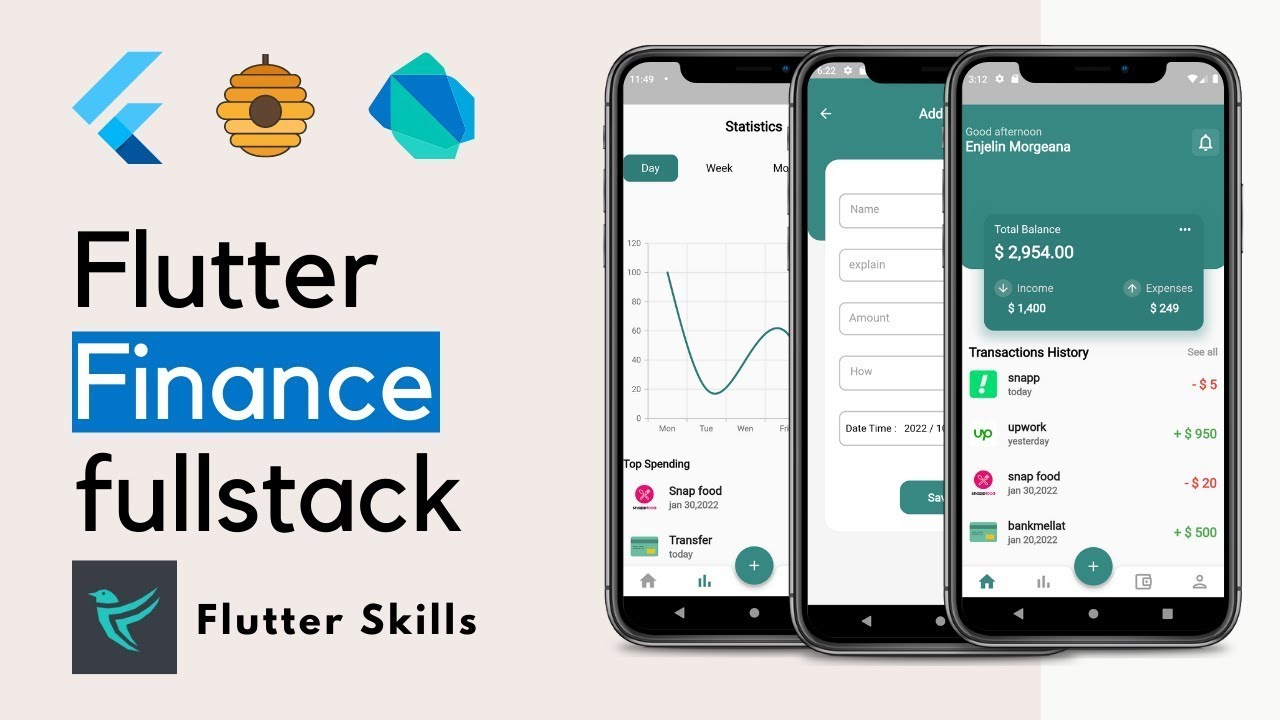 Flutter FULLSTACK Finance App 2024 Full Course - YouTube