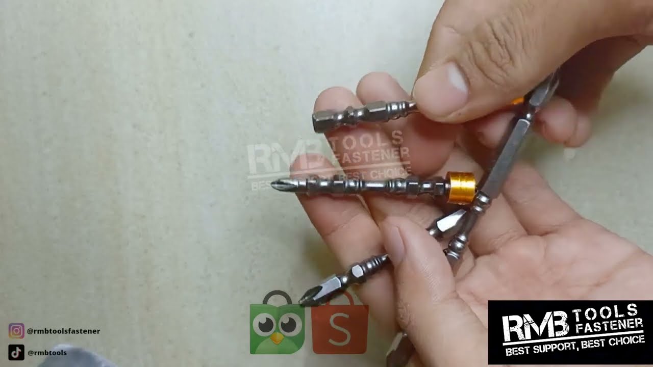 Mata Obeng Sekrup Phillips Hex Magnetic Skrup GRC SDS Drywall 4pcs