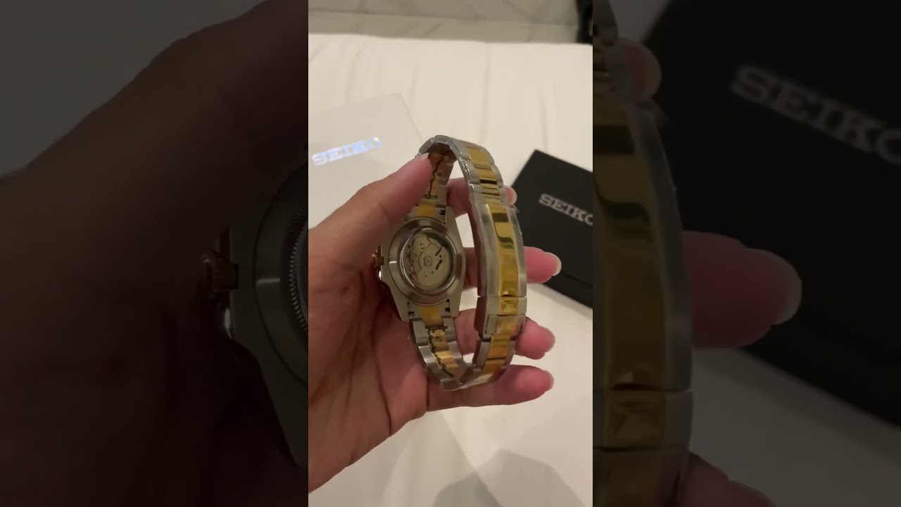 Seiko Mod Submariner Two Tone Gold 