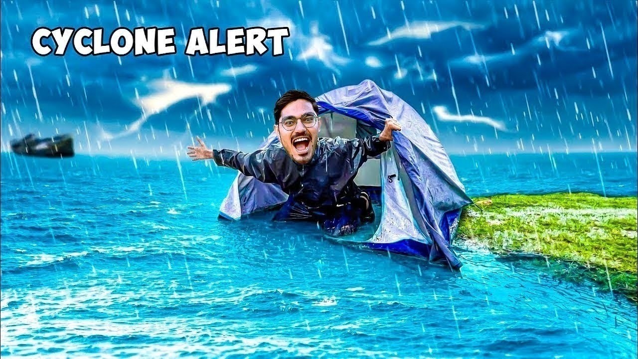 24 Hours Camping in Water Challenge   रात को सांप ने हालत ख़राब कर दी🐍😱   Will We Survive