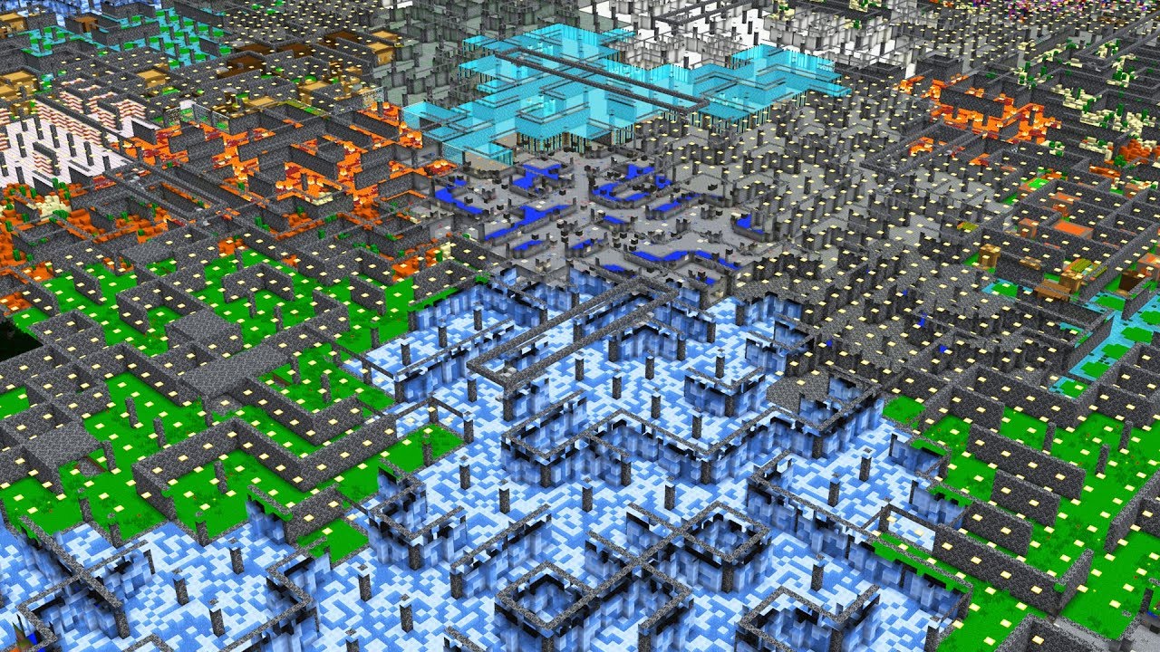 WORLD'S LARGEST MINECRAFT MAZE!!