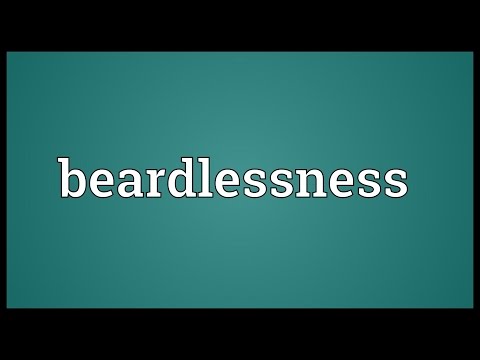 Header of beardlessness