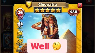 Empires & Puzzles Hero Analysis : Costume ☀️ Cleopatra, Same OLD with Better Stats & Passive❗️