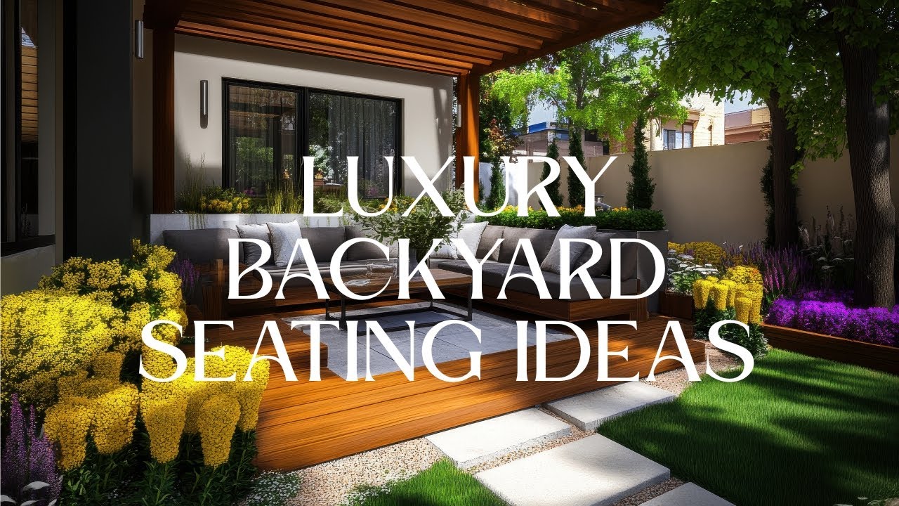 Роскошные идеи для отдыха на заднем дворе. Элегантная и уютная жизнь на свежем воздухе со стильны...