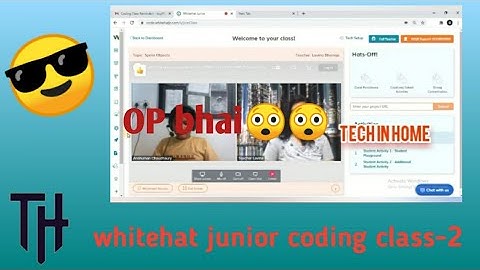 Whitehat jr class-2|Part-1|tech in home|