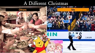 Celebrate Christmas - Others Vs Figure Skating Fan Cheers For Yuzuru Japan And Russian Nationals