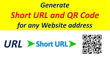 Generate Short URL and QR Code for any Website address || URL Shortener #techiezero