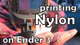 Printing (carbon fiber) Nylon on an Ender 3