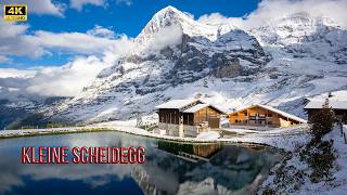 Winter in summer of Switzerland  impressive weather in Switzerland 4K