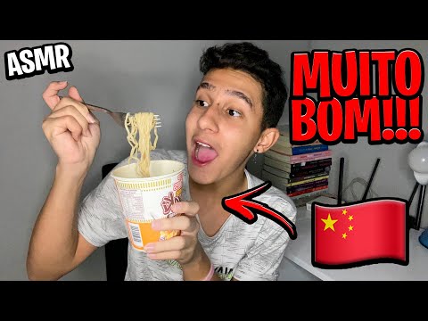ASMR | COMENDO MACARRÃO CHINÊS 🍜