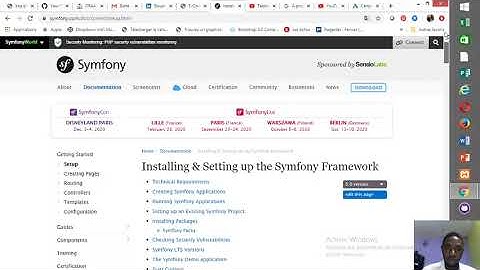 Installer composer et symfony