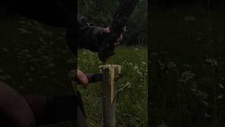 ФАКЕЛ ИЗ ОКОПНОЙ СВЕЧИ | ОСВЕЩЕНИЕ ЛАГЕРЯ | ЛЕС ВСЕМ #bushcraft #camping #survival #fire