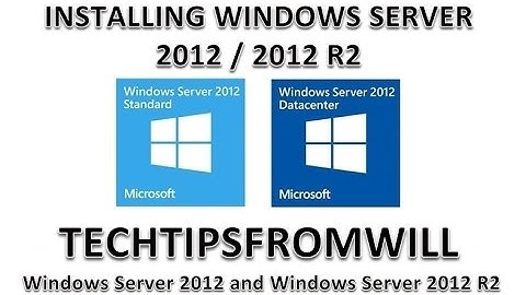 Installing Windows Server 2012 and Windows Server 2012 R2