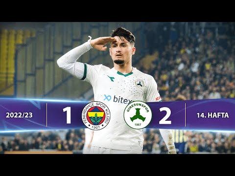 Fenerbahçe - B. Giresunspor (1-2) Highlights/Özet | Spor Toto Süper Lig - 2022/23