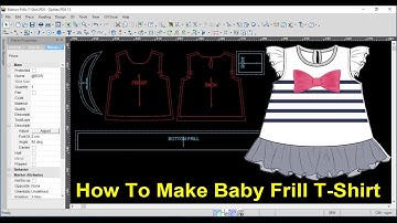 How to Make Baby Frill T-Shirt/Sleeve Frill T-Shirt/Frill T-Shirt/Baby Dress/Optitex Tutorial/How