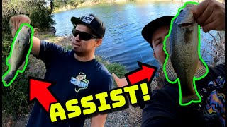 Helping Viewer CATCH a LIMIT! (San Jose Creek Bass Fishing)
