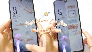 Cute phone theme 🪐🌕 Make your phone aesthetic ⭐ space theme screenshot 5