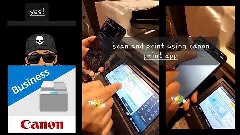 CANON iR C3226 | scan and print via mobile phone | CANON print business app |settings