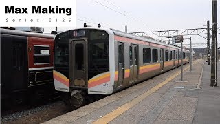 【HD】E129系 羽越本線村上駅 発車・入線シーン集（普通列車、回送）　Max Making