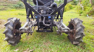 How to Make Swing Arm from old Differential | How to build Chain drive offroad Swing Arm