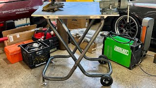 Custom Heavy Duty Mobile Fabrication Table Build Vlog