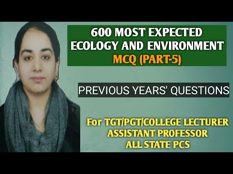 #BotanyMCQ// ECOLOGY AND ENVIRONMENT MCQ FOR ALL COMPETITIVE EXAMS (PART-5)