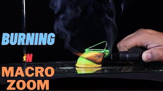 How things burn in macro zoom 🔥 #macrozoom