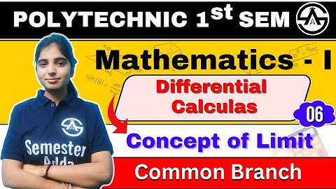 #25 अवकल गणित (Differential Calculus ) | Applied Mathematics-I |  New Syllabus 2024-25 #semesteradda