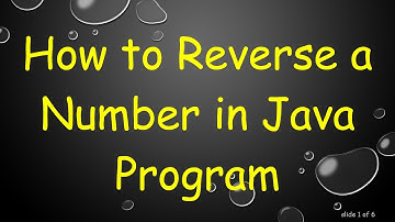How to Reverse a Number in Java Program
