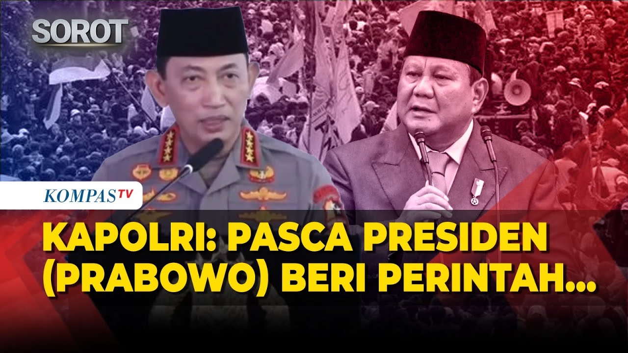 [FULL] Kapolri Singgung Perintah Presiden Prabowo hingga Ucap Terima Kasih ke TNI-Ojol Pascademo