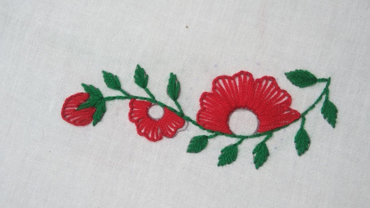 Hand Embroidery New Design Embroidery Tutorial YouTube