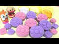 Anpanman funny face clay surpris eggs game. アンパンマンねんどのおかおがムギュっとするとグシャっと！！！