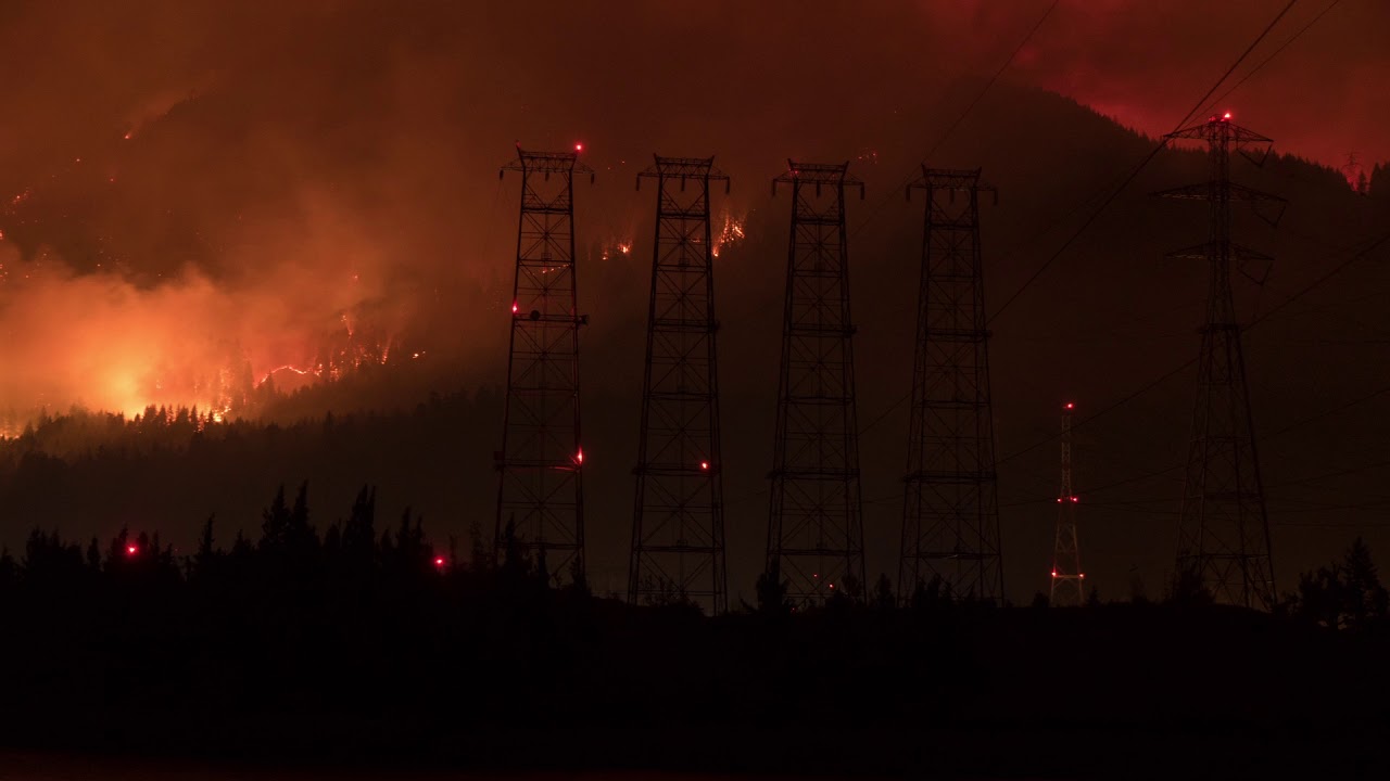 Timelapse Captures Eagle Creek Fire From North Bonneville, Washington