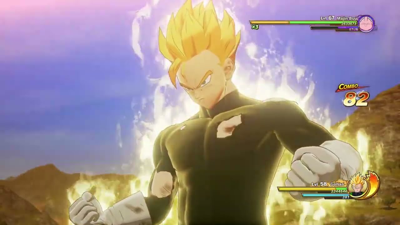Super Saiyan 2 Gohan vs Majin Buu Battle Dragon Ball Z Kakarot 2020 ...