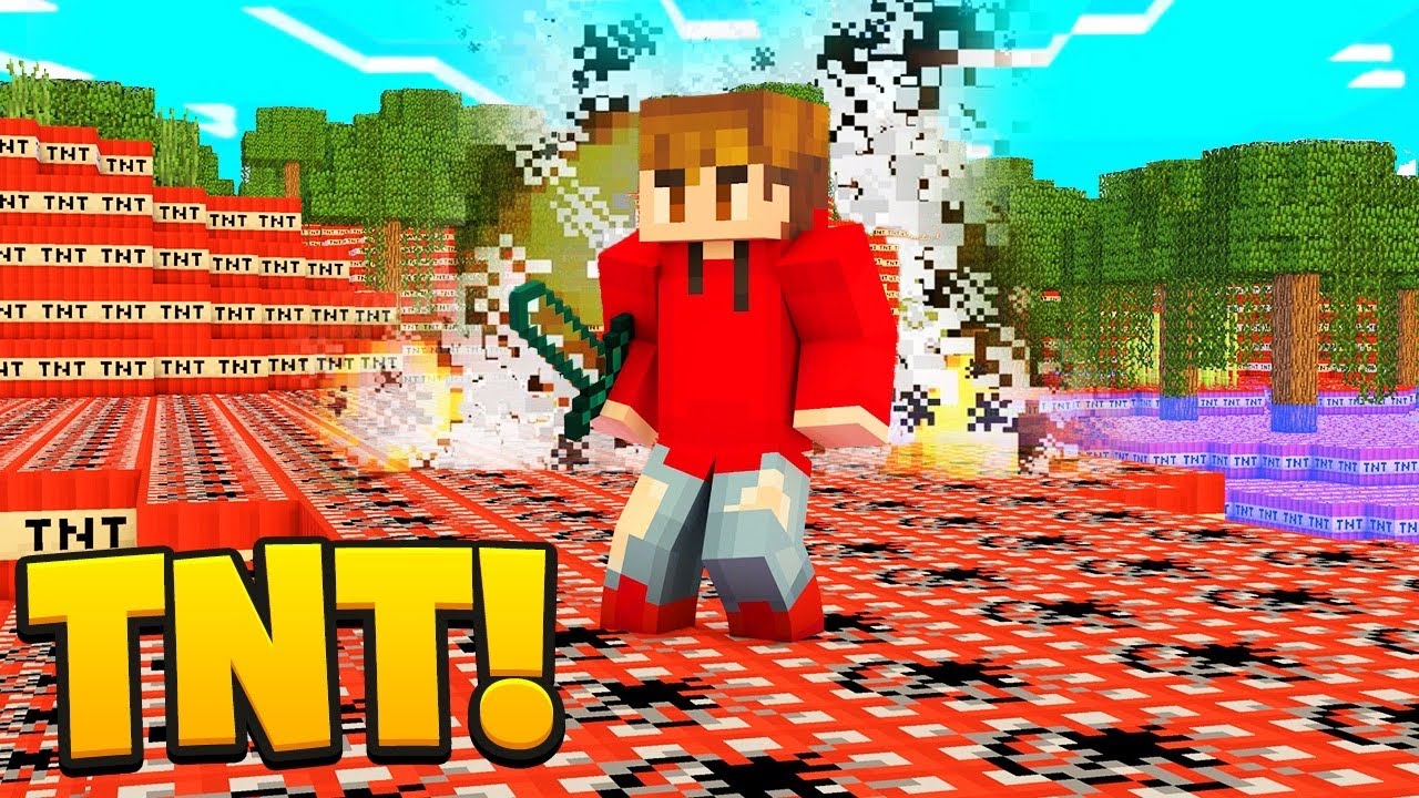 MINECRAFT MA IL MONDO È FATTO DI TNT! - Minecraft ITA - YouTube