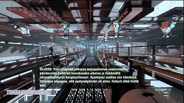 Portal 2 playthrough with finnish subtitles part 11 "You remember turrets?"