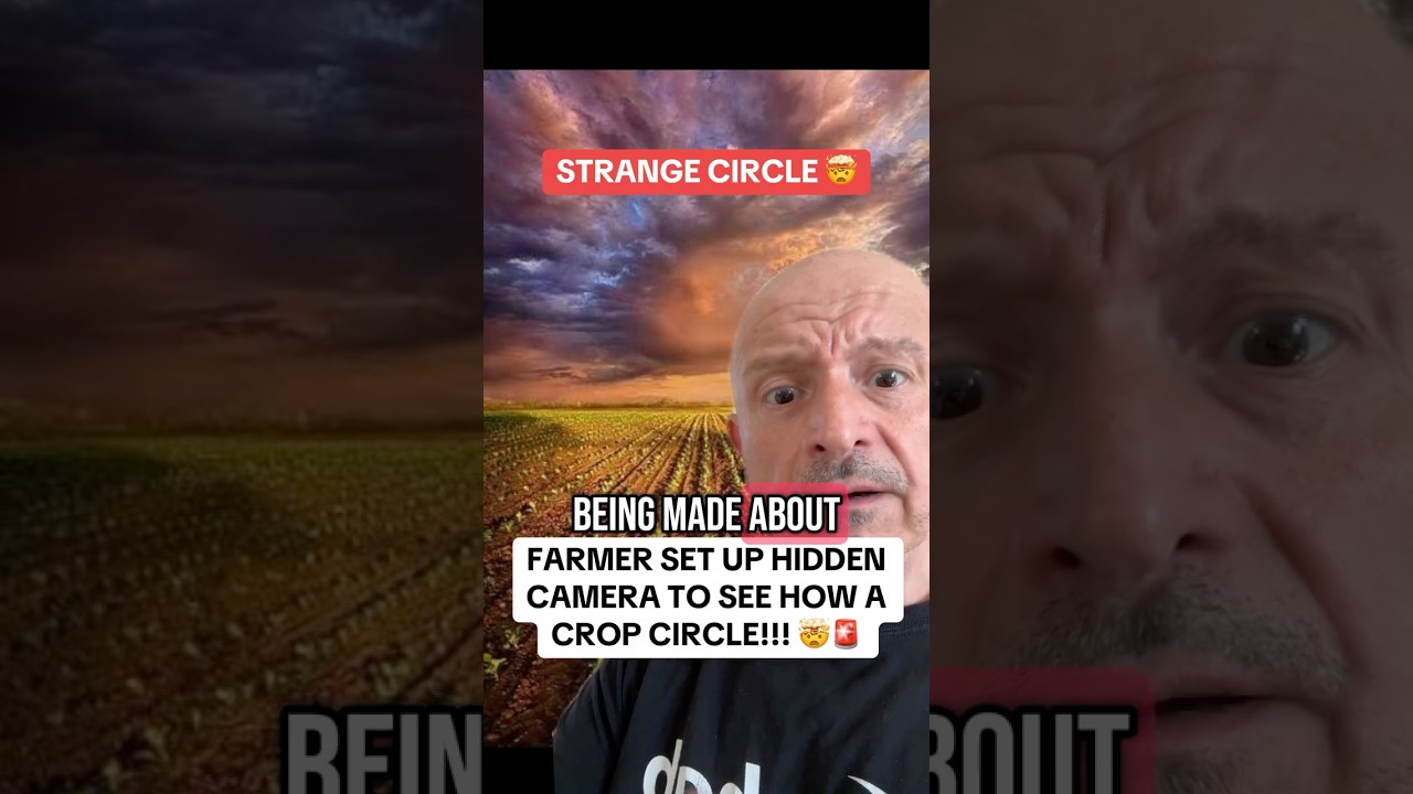 Farmers hidden camera captured how a crop circle was formed!!! 